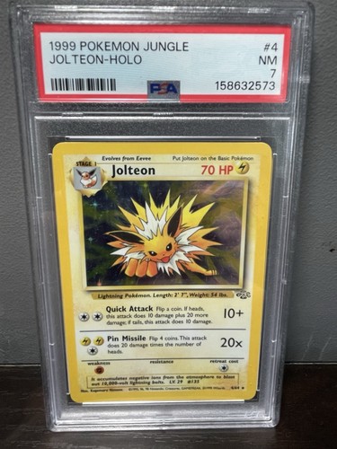 Jolteon (Unlimited) graded PSA 7 for sale on eBay