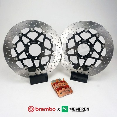 Brembo Bremsscheiben vorne + Newfren SP1 Beläge Aprilia Dorsoduro 750 Factory 10-12