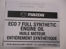 Mazda Eco 7 Gf-6 Oil 0w20 Case 12 Quarts 000077eco7qt