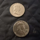 2   1963 50C Franklin Half Dollar  MS CONDITION
