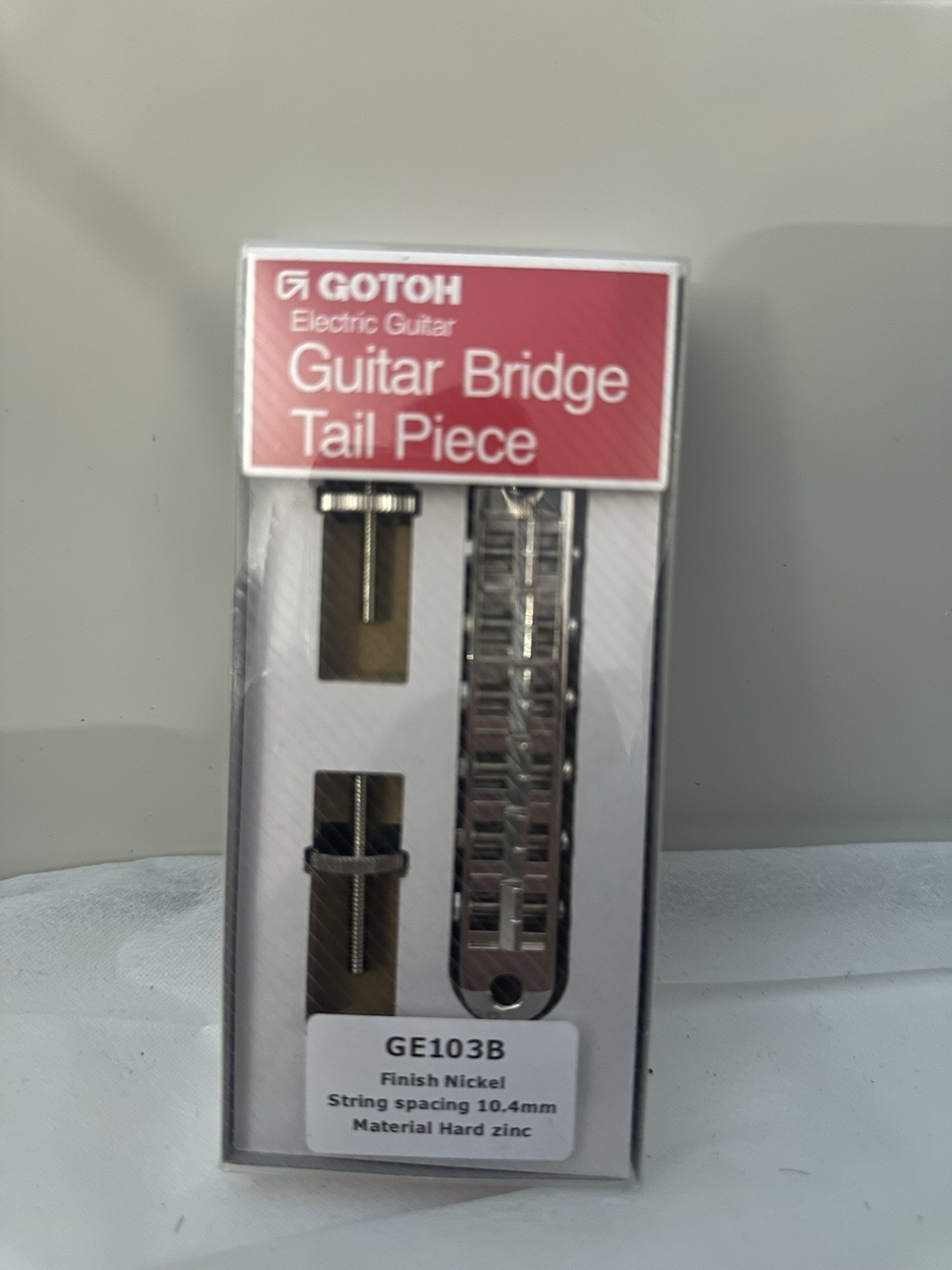 NEW - Gotoh GE103B-T Tunematic Guitar Bridge, Large Mounting Holes - BLACK