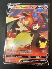 Pokemon Lance's Charizard V SWSH133 Celebrations 25th Black Star Promo Standard