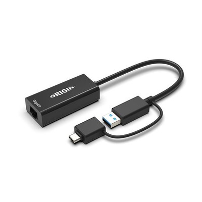 Origin Storage 133486-OS Kabel Gender Changer USB3.0/USB-C RJ45 schwarz
