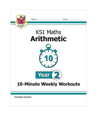 New KS1 Maths 10-Minute Weekly Workouts: Arithmetic - Year 2, Books, CGP