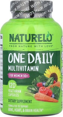 NATURELO One Daily Multivitamin for Women 50+ (Iron Free) 120 capsules