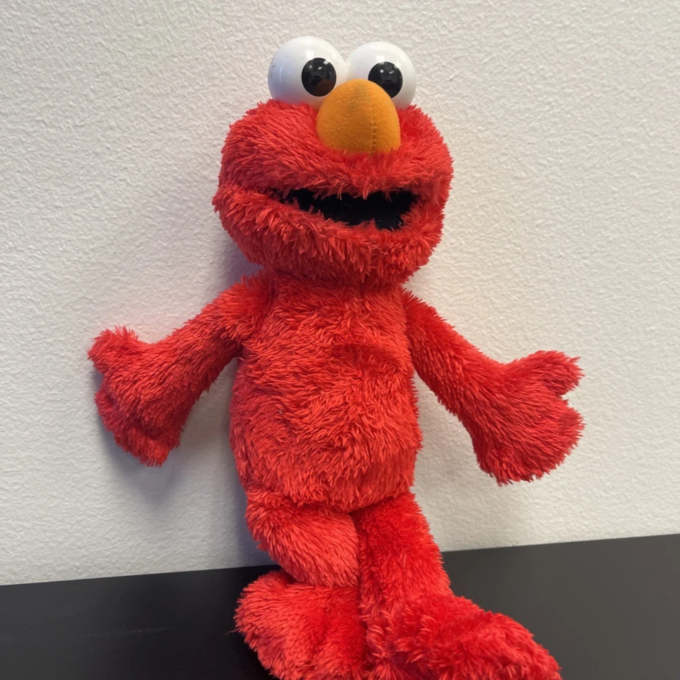 Sesame Street 13.5” Tickle Me Elmo 2011 Red Plush Toy Laughs Giggles Works - Image 4 of 4