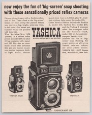 1962 Yashica Mat LM Camera Vintage Print Ad TLR Twin Lens Reflex 44LM A