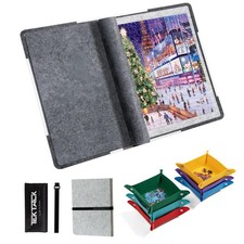 Foldable Jigsaw Puzzle Board, Felt Puzzle Mat with Non-Slip Surface  6 Color...