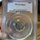 1936 Proof 64 PCGS Mercury Dime