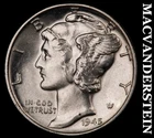 1945 Mercury Dime- Silver Super Choice Gem Brilliant Uncirculated Luster #i3466