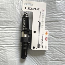 Lezyne Alloy Drive S Mini Pump Black Aluminum Presta Schrader Flexible Hose 112g
