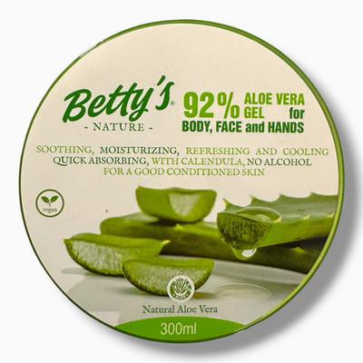 Aloe Vera Gel 92% 300 ml Gesicht Körper Hände vegan alkoholfrei