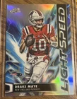 2025 Topps Chrome Cosmic Drake Maye Refractor Light Speed Patriots Mint Champs?