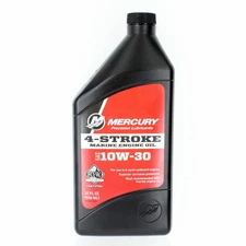 Mercury Mercruiser Quicksilver Four Stroke Oil  10W-30  One Qt OEM  92-8M0078625