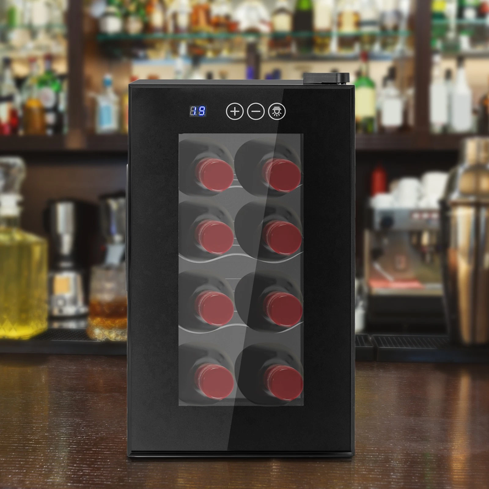 8 Bottle Wine Cellar, Wine Cooler, Beverage Wine Chiller 25.8*50.2*46.5cm
Opens in a new window or t