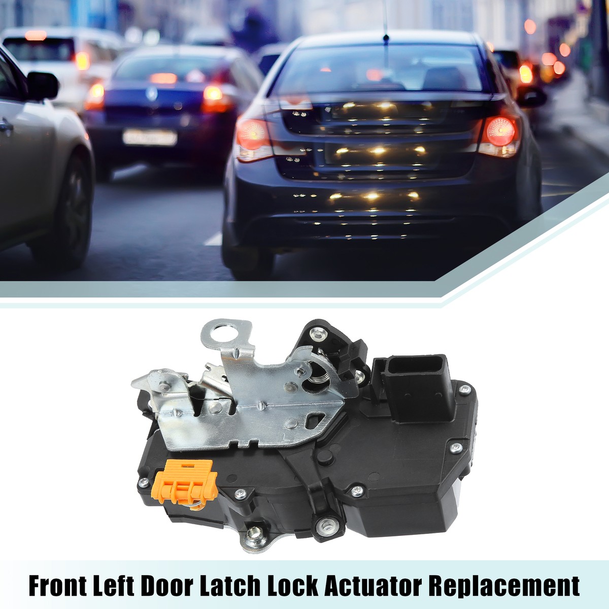 Front Left Door Latch Lock Actuator Replacement Fit for Chevrolet Cobalt - Pack of 1 Black Silver Tone Front Left Door Latch Lock Actuator Replacement Fit for Chevrolet Cobalt - Pack of 1 Black Silver Tone