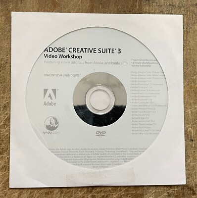 Adobe CS3 PRODUCTION PREMIUM Mac w/Discs, Serial Key and Manuals