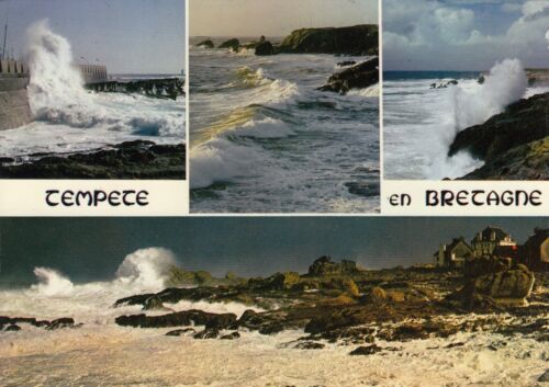 Stara pocztówka - Tempete en Bretania - Zdjęcie 1 z 1