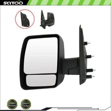 2012-2013 Fits Nissan NV 1500/2500/3500 Driver Side Mirror Black Manual Fold