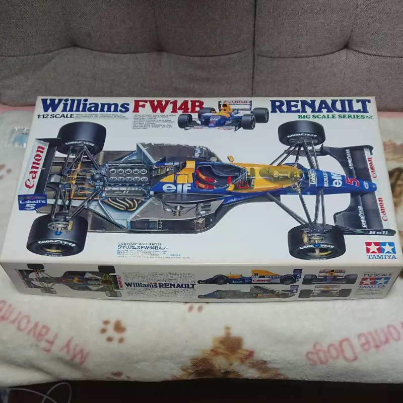 TAMIYA 1/12 Williams FW14B Renault Big Scale Series No.29 Plastic Model Kit