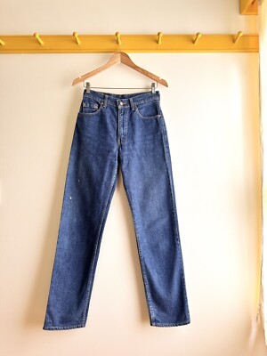 Vintage 80s Levi's levis jeans denim 510 zip fly mid dark wash USA made  size 29