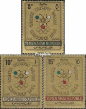 yémen du nord (arabes rep.) 613-615 oblitéré 1967 olympe. Jeux d'hiver, Grenoble