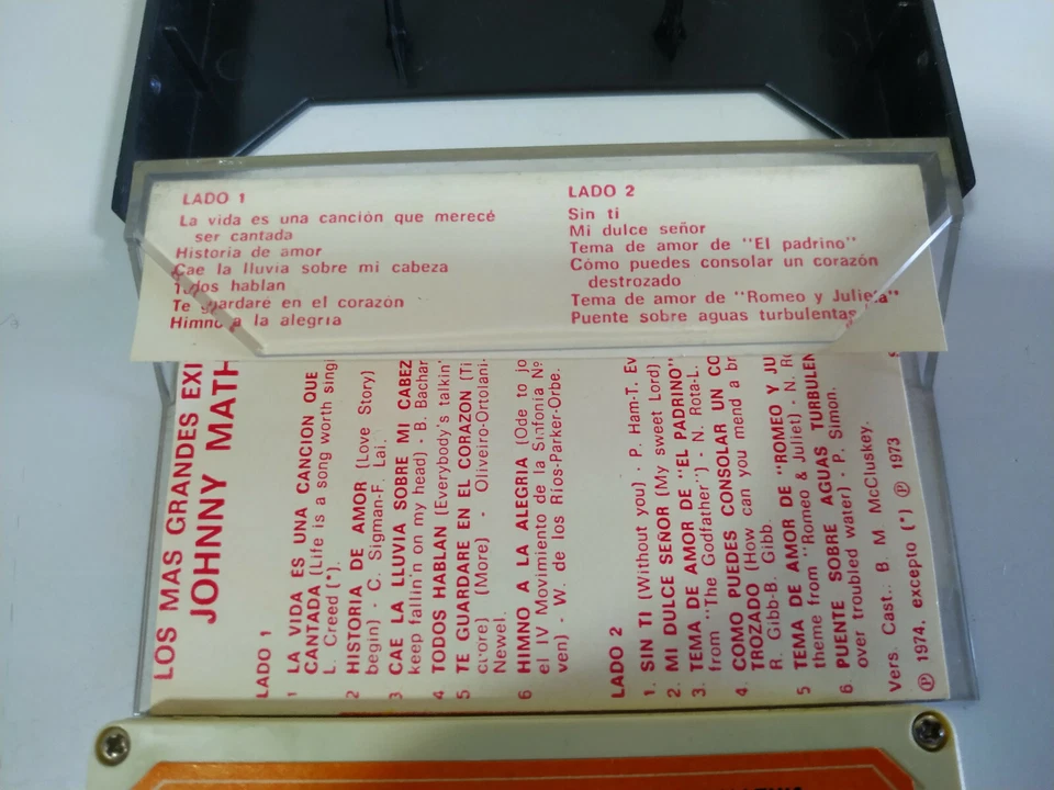 Johnny Mathis los More Grandes exitos 1974 - Cinta Cassette - 2T - Image 2 of 3