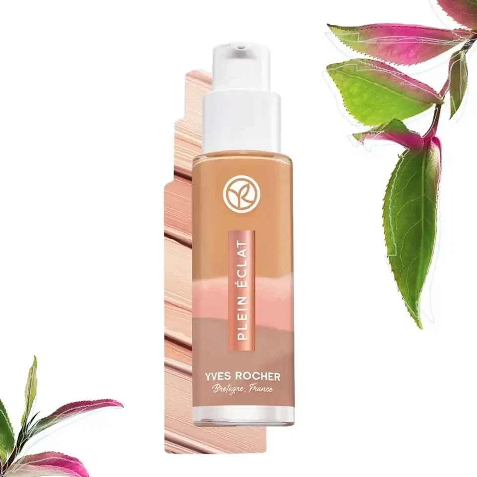 Yves Rocher Tonal Foundation Detox Natural Glow Pink 100 30 ml. / 1 fl.oz. - Image 2 of 3