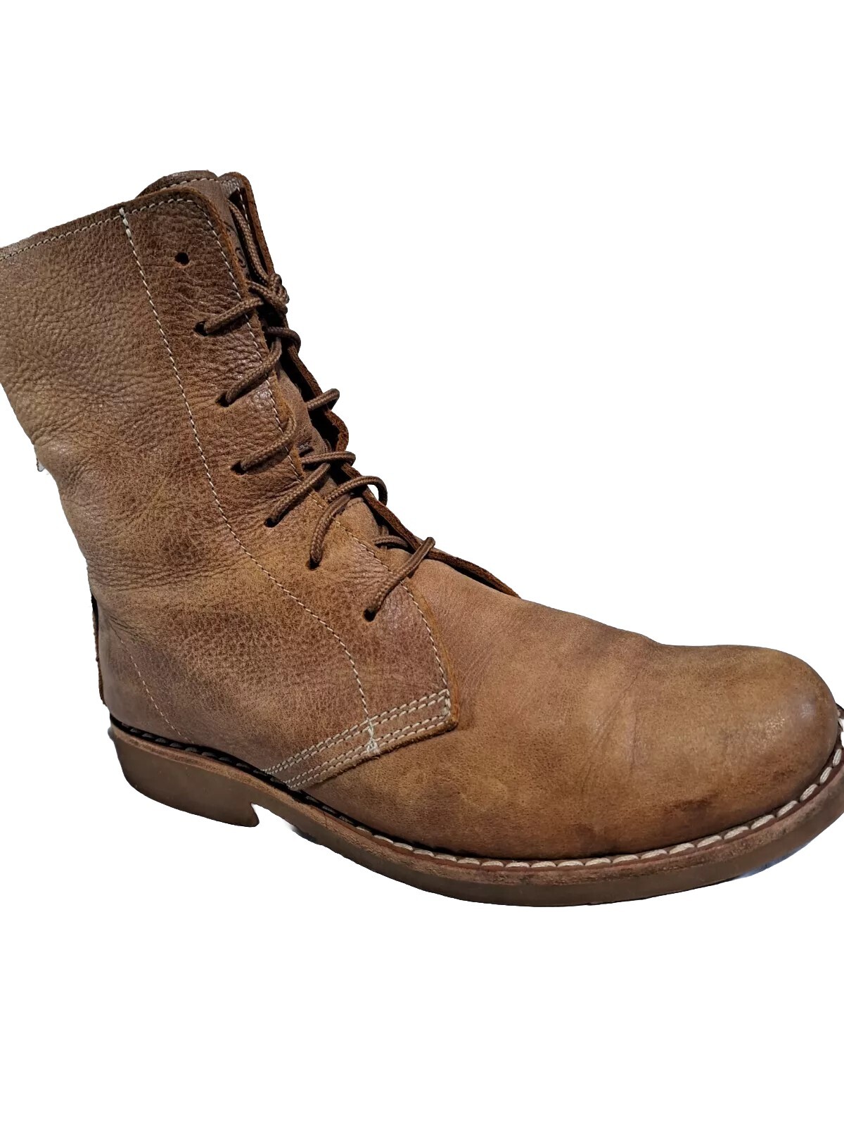 Roots Canada Tribe Leather Combat Boots for Men Size 8-image