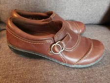 Clarks Collection Ashland women's size 8 loafers indigo brown slip on Shoe