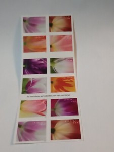 MINT NH OG SELF ADHESIVE TULIP BLOSSOMS 3 STAMP BLOCKS 12 STAMPS FV 9.84