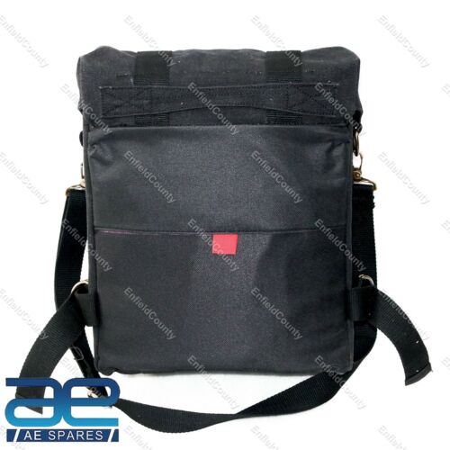 Fits Royal Enfield 350 500 Canvas Saddlebags Heavy Duty Black Pair - Bild 8 von 18