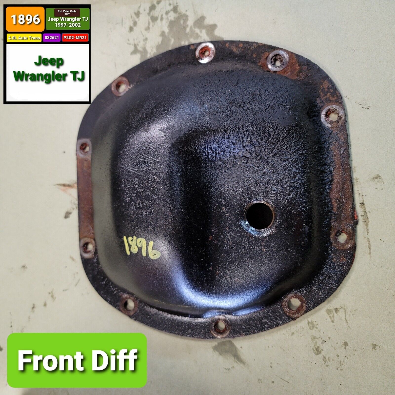 FRONT DIFFERENTIAL COVER* for 1997-2002 JEEP WRANGLER TJ OEM *FREE  SHIPPING* | eBay