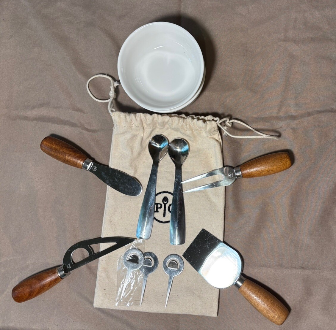 PAMPEREDCHEF Charcuterie Cheese Board Set with Accessories