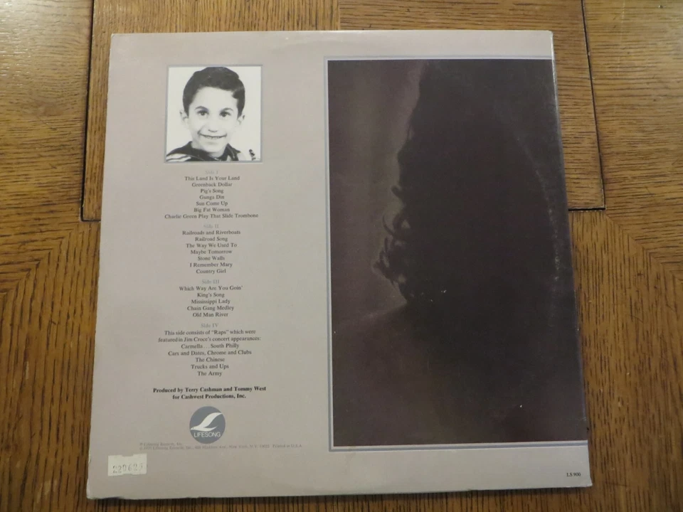 Jim Croce – The Faces I've Been - 1975 - Lifesong LS 900 Vinyl 2xLP VG+/VG+ - Image 4 of 4