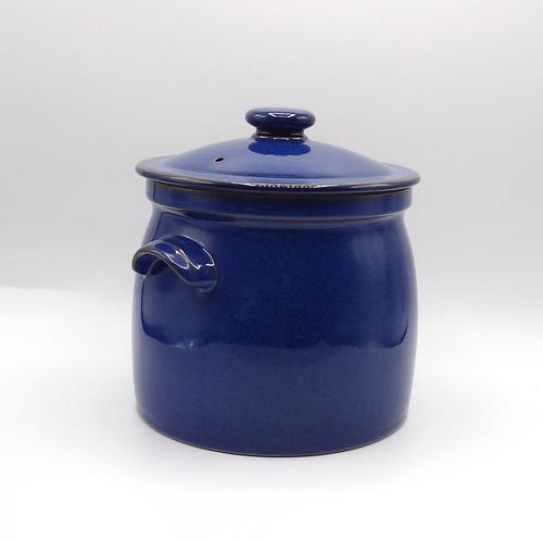 IMPERIAL BLUE BY DENBY-LANGLEY 3 QUART TALL ROUND COVERED CASSEROLE NEW - Picture 4 of 18