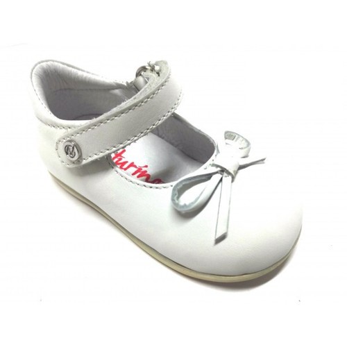 Scarpe Naturino Ballerine Bambina Vera Pelle Made In Italy bianco velcro  estive | eBay