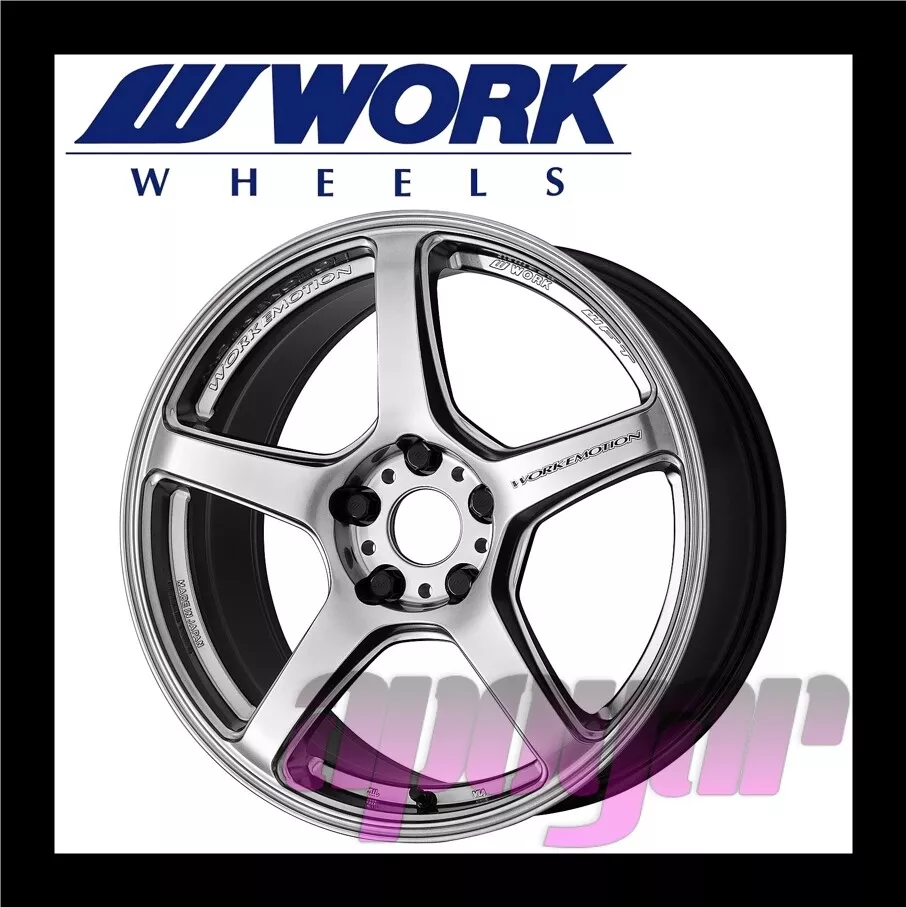 WORK EMOTION T5R WHEEL (1pcs) 18 inch 8.5J 45 5H 100 Glow Silver