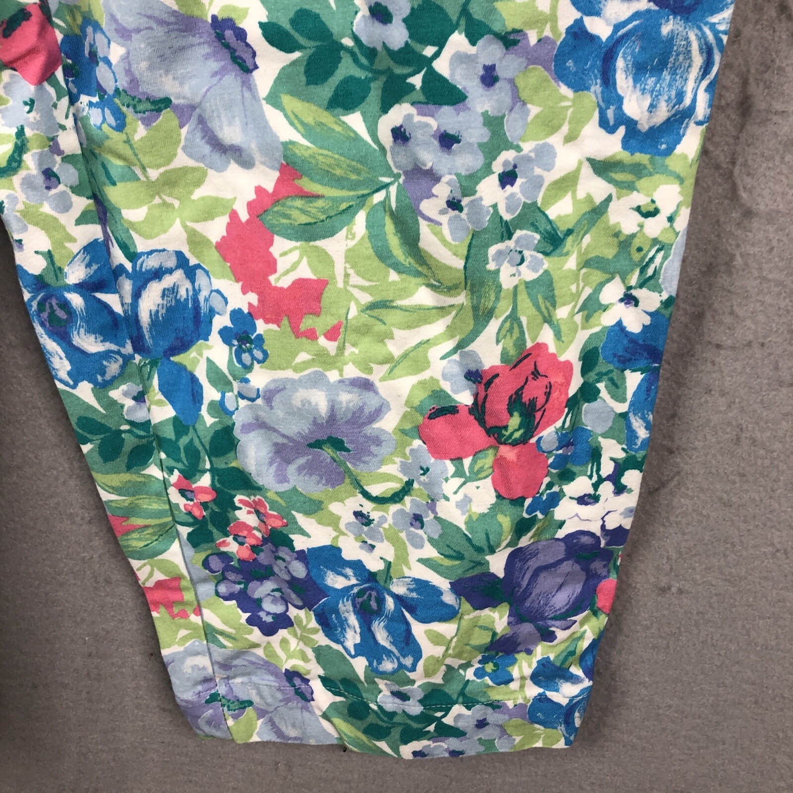 Crazy Horse Pants Womens 12 Bright Floral Crop Stretc… Gem