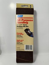 2-Pack Norton All Purpose Sanding 3" x 21" Belt Medium 80 Grit 48505