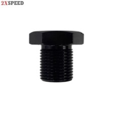 One 1 Black Aluminum Oil Filter With 12-28 To 34-16 Threading One 1 Black Aluminum Oil Filter With 12-28 To 34-16 Threading