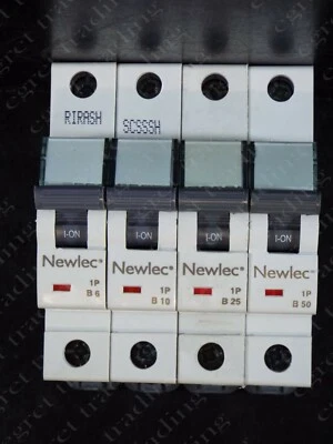 Newlec NLMB Type B Single Pole MCB Miniature Circuit Breaker Latest model - NEW