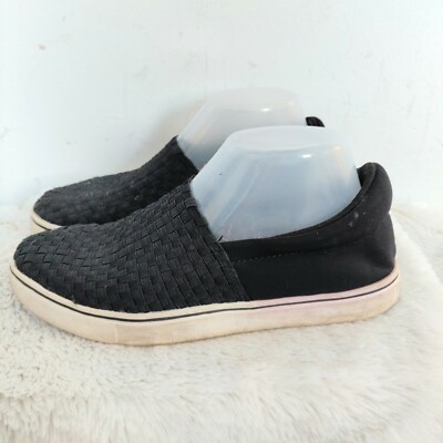 Bernie Mev Black Woven Slip On Sneakers Loafers 8 | eBay display picture 1