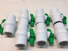 Lot Of 7 PVC SCH40 Ball Valve 1-1/2  FIP Brand New IPS