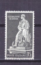 FRANCOBOLLI Italia Repubblica 1959 Lord Byron 15 Lire MNH** 