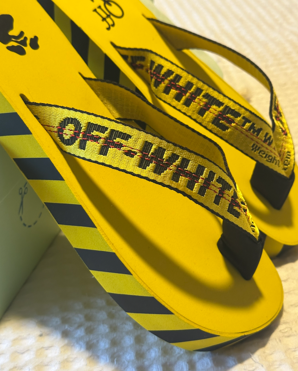 Off White Industrial Flip Flops Off-White™ Industrial Flip Flops Release | Hypebeast main image 3