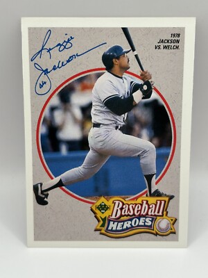 BASEBALL HEROES トレーディングカードセット 1990 Upper Deck Baseball Heroes REGGIE JACKSON #4 Of 9 NM | eBay
