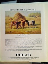 EDWARD BURRILL JR / JULIAN ONDERDONK  ART PIECES VTG ORIG  2009 ADVERTISEMENT