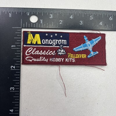 c 1990s MONOGRAM CLASSICS QUALITY HOBBY KITS HELLDIVER Bomber Plane Patch 00AD