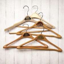 Lot of 5 1960s-70s Vintage Suit Hangers Advertising Clothing Store Lot 22